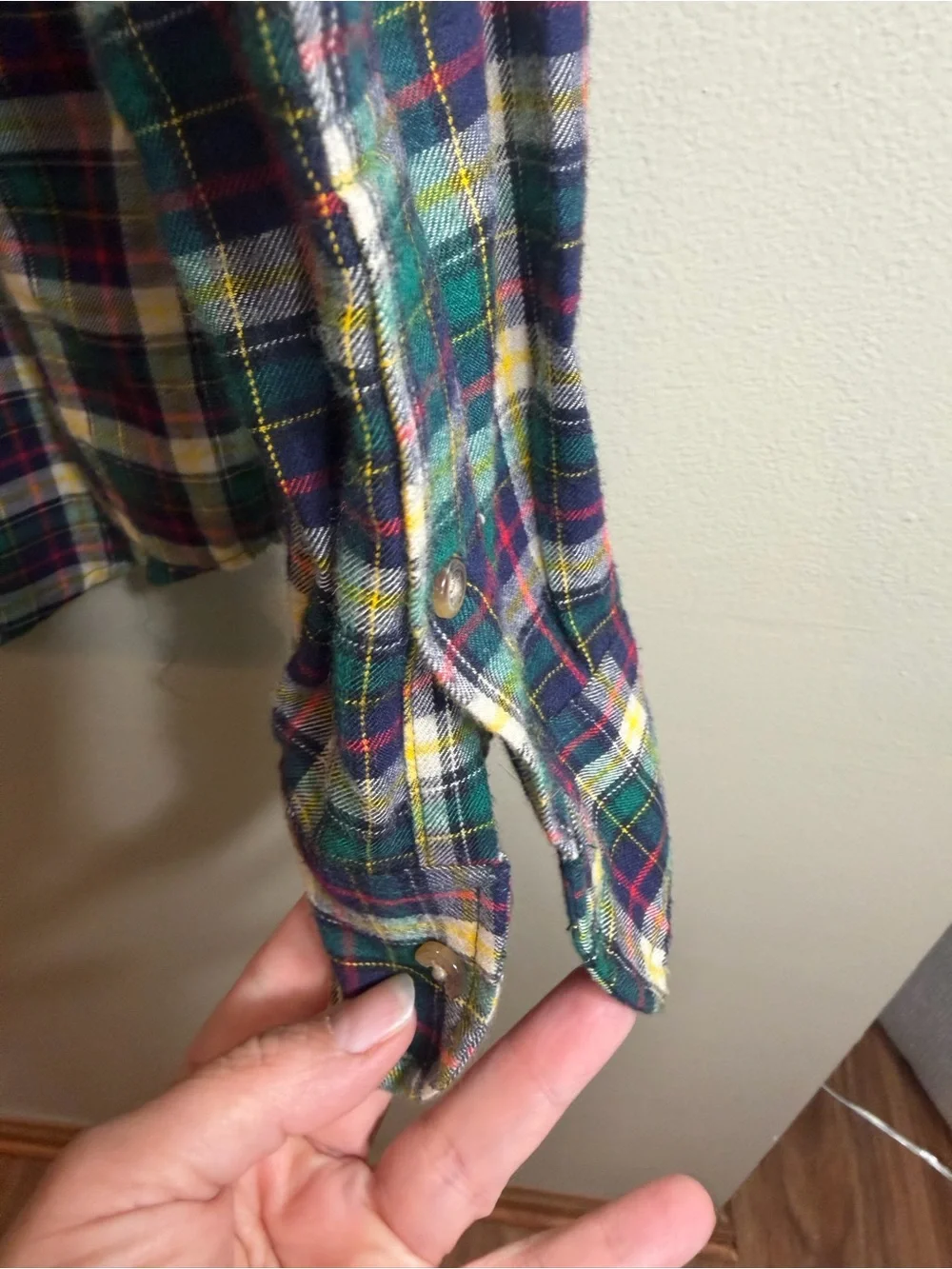J.Crew Brushed Twill Plaid Button Down Flannel Shirt Men's M Classic Fit